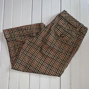 Tommy Hilfiger Capris Brown/Tan Plaid Size 6